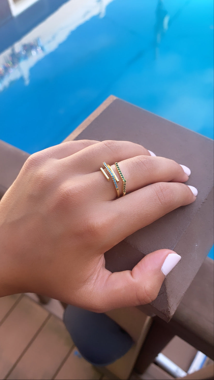 Emerald Stackable Ring