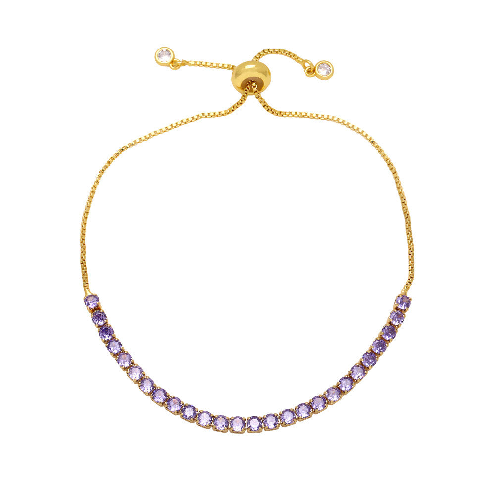 Purple Adjustable Bracelet