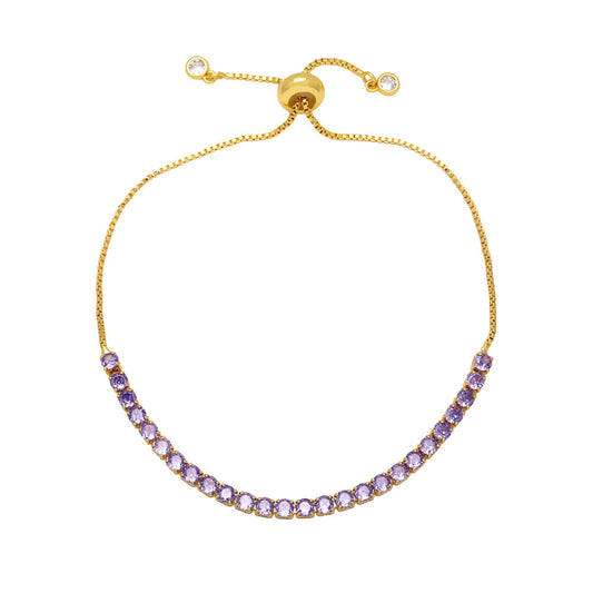 Purple Adjustable Bracelet