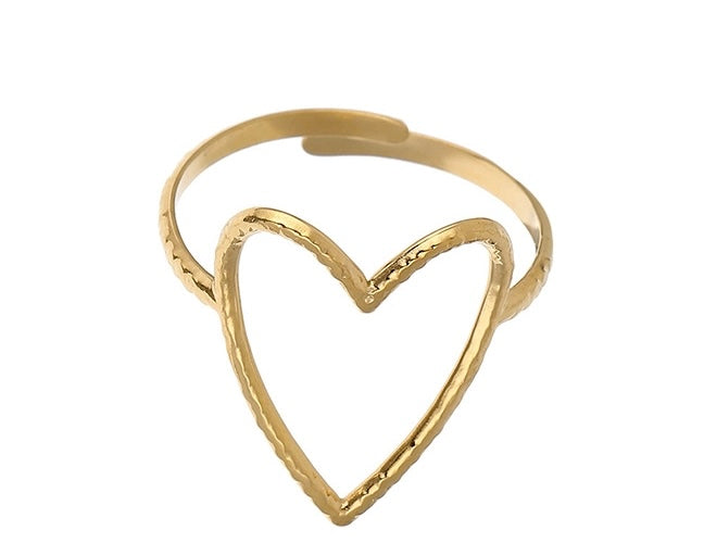 Hollow Heart Ring