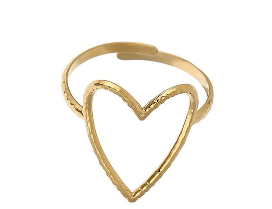 Hollow Heart Ring