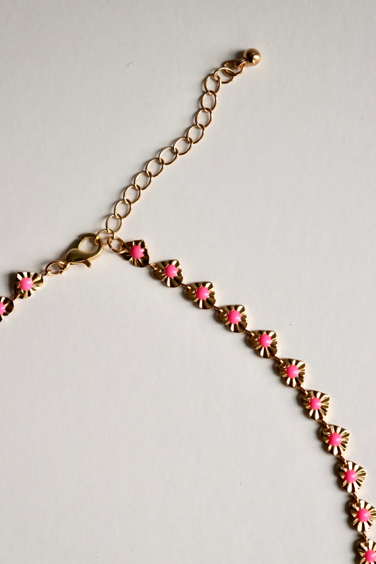 Pink Heart Choker