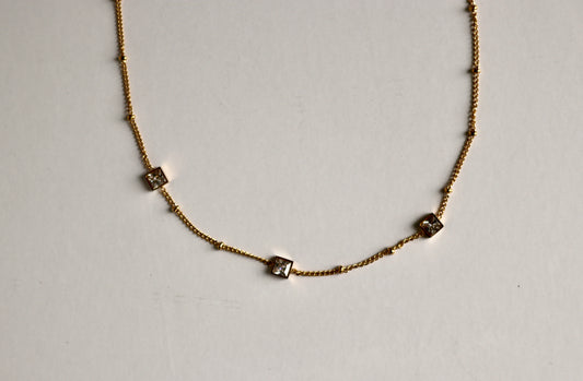 Gold Diamond Choker