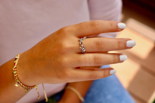 Silver Vine Ring