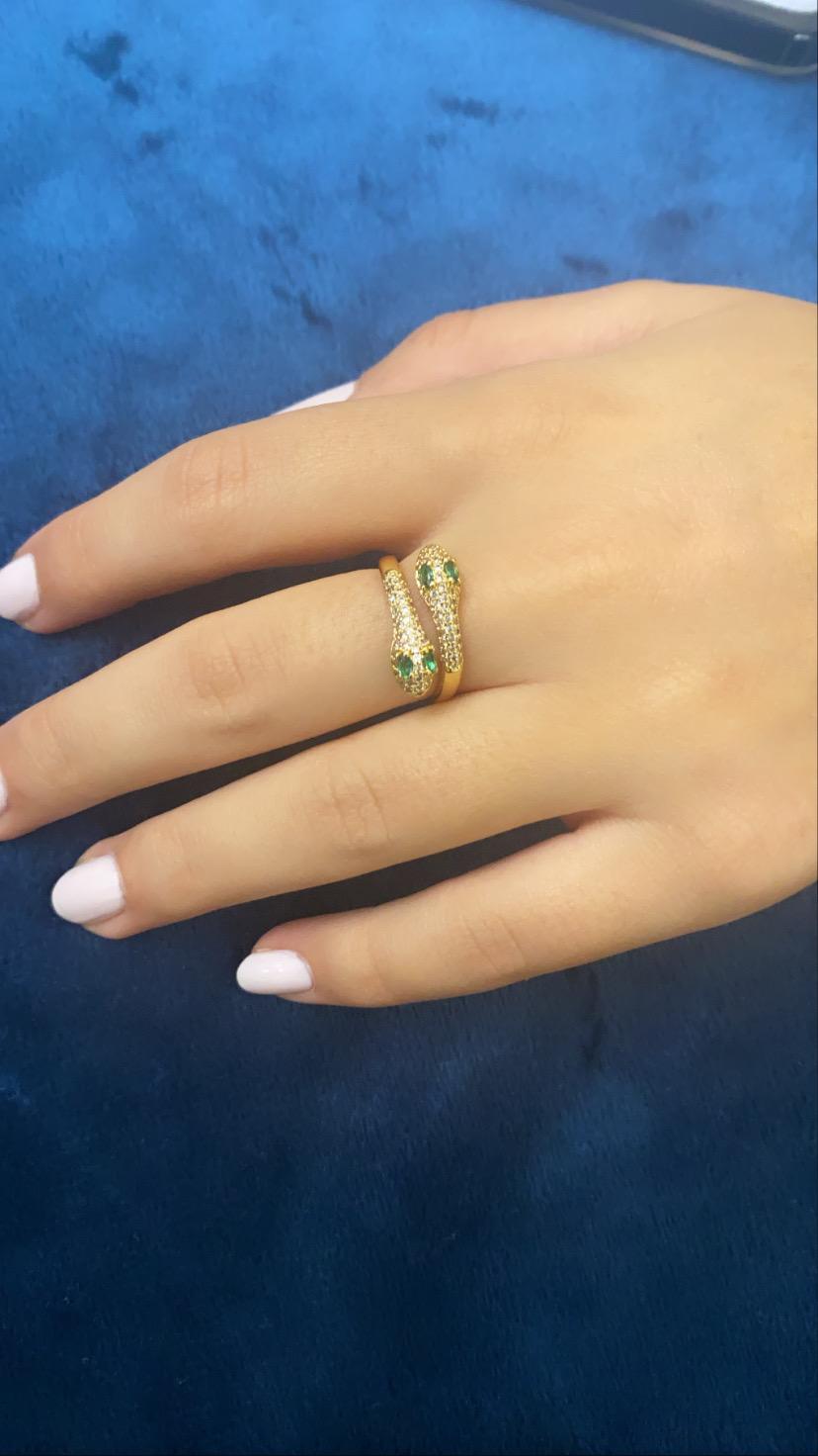 Double Head Snake Ring